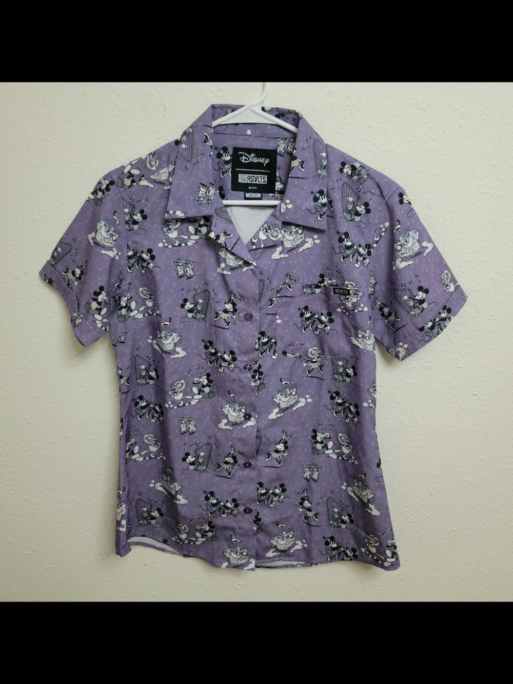RSVLTS Disney 100 “Dancing Toons” Kunuflex Short Sleeve Shirt Women’s Medium